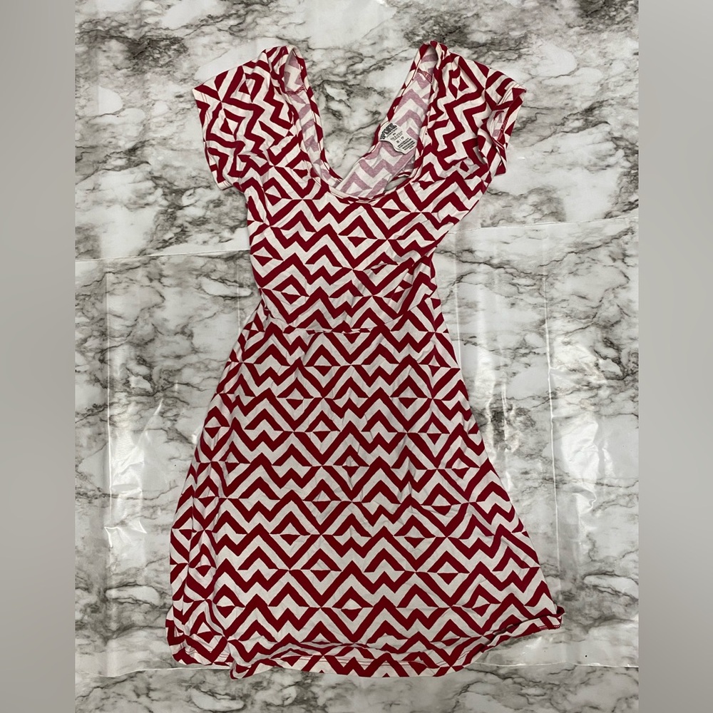 VS Pink- Chevron Print Dress W/ Cutout Back